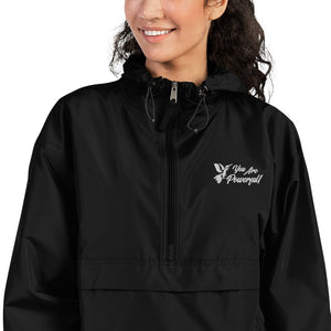 Open image in slideshow, Embroidered Champion Packable Jacket
